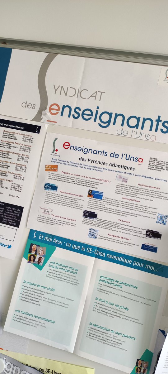 SEUNSA64's tweet photo. Les collègues du #SEUnsa en visite d'établissement au collège Clermont #Pau à la rencontre des collègues pour échanger sur:
👉 Mutations intra-academiques
👉 Contractuel
👉 École inclusive
👉 Avancement et classe exceptionnelle
👉 Missions prof principal.e

#SyndicatUtile https://t.co/TDAmVTxDuX