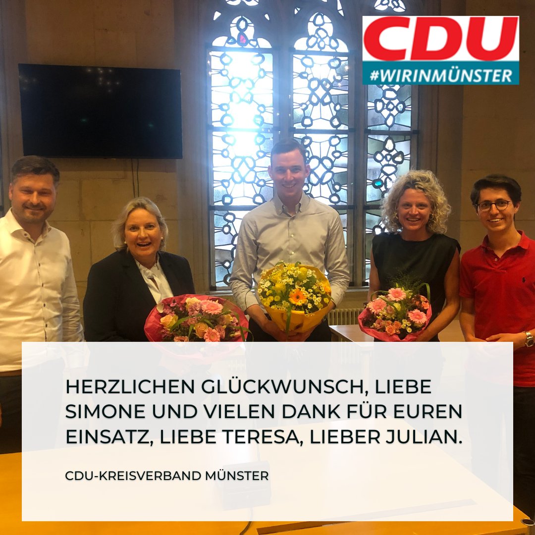CDU_MS's tweet image. traditionelle #Wahlnachlese v. KV @CDU_MS und @cdu_fraktion_ms

Herzlichen Glückwunsch zum Wiedereinzug in den #LandtagNRW an @_SimoneWendland.🥳
Aber auch Danke für einfach tollen Einsatz an Teresa Küppers u. @AllendorfJulian! 💪🙏👏👍

#cdums #machenworaufesankommt #ltwnrw2022