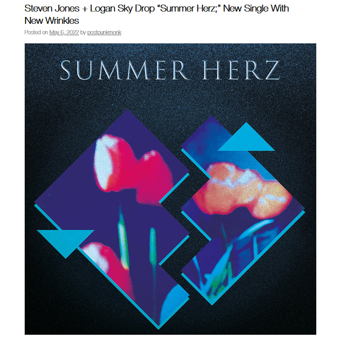 LoganSky's tweet image. "The hurt expressed by Steven Jones &amp;amp; fluid synth glissandos by Logan Sky found a perfect counterpoint in the world-weary trumpet that cast a jaded eye over this failed summer fling." - Post-Punk Monk
postpunkmonk.com/2022/05/06/ste…
#summerpop #summersynth