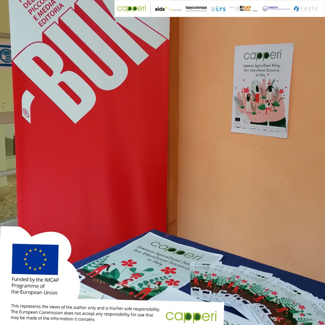 Dal 6 al 8 di Maggio 2022,  CAPPERI era presente al BUK Festival di Modena!
Uno degli obiettivi del progetto è migliorare la consapevolezza dei cittadini e dei giovani sulle implicazioni sociali, economiche e ambientali della #CAP.
<a href="/EUAgri/">EU Agriculture🌱</a> <a href="/ALDAeurope/">alda*</a> 
#IMCAP #EUGreenDeal