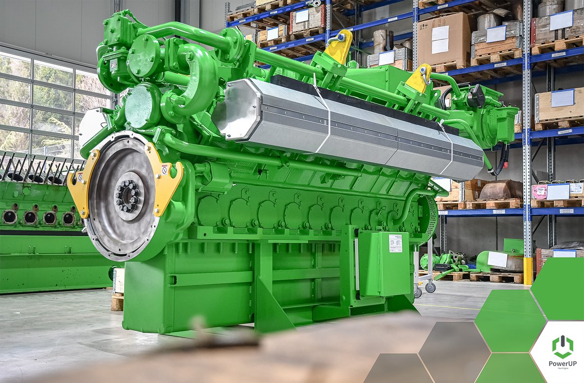 Another overhauled #Jenbacher 320 Longblock is ready to be delivered.

PowerUP GmbH offers full range of spare parts, field service, overhauling, and trading for the Jenbacher #gasengines!

For more, visit our web page; powerup.at

#powerup #powerupyourengine #innio