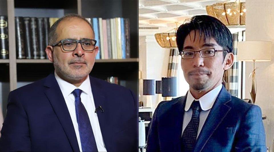 ihyalibya2030's tweet photo. Presidential Candidate #Nayed met with #Japanese Chargé d'affaires Amadera.
This Tuesday, the Japanese Chargé d'affaires in #Libya, Masaki Amadera, met via a videoconferencing platform with the Presidential Candidate Aref Nayed, Chairman of #Ihya_Libya (Reviving Libya). 1/3 https://t.co/qXKZX3hoXn