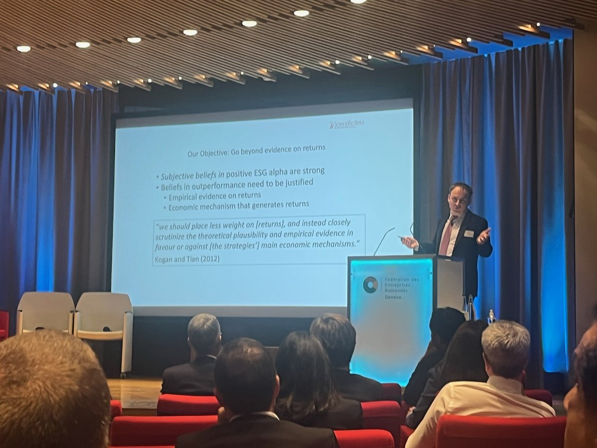 ScientificBeta's tweet photo. [Event] 8th Annual Institutional Circle Forum, Geneva

Erik Christiansen #ESGspecialist @ScientificBeta  speaking on “Should ESG alpha really be positive? Assessing the five forces that drive ESG investment returns.” at the event

#ESG #Climateindex #Climateindices #ESGAlpha https://t.co/cWtOGESZfD