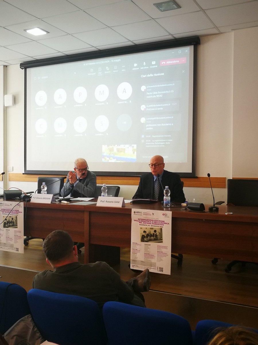 3i4u1's tweet photo. Chiudiamo i lavori della mattinata con l'intervento del professore Roberto Sani (@UniMC). https://t.co/OCoz7VOuG5