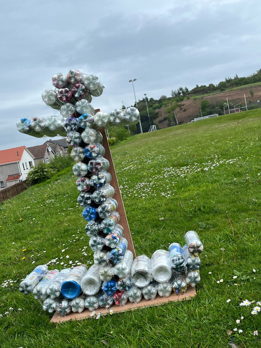 MrsMulholland1's tweet photo. Finally our Eco Brick Project is finished! ⚓️💜 https://t.co/pUXTqhDR7w