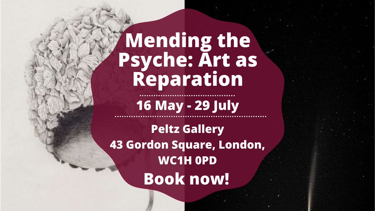 Mending the Psyche: Art as Reparation shows how the creative journeys of artists Fay Ballard and Judy Goldhill expose the unfolding nature of grief and the manifold ways in which art enables the person grieving to engage with their experience. Book now at bit.ly/PeltzCurrentEx…
