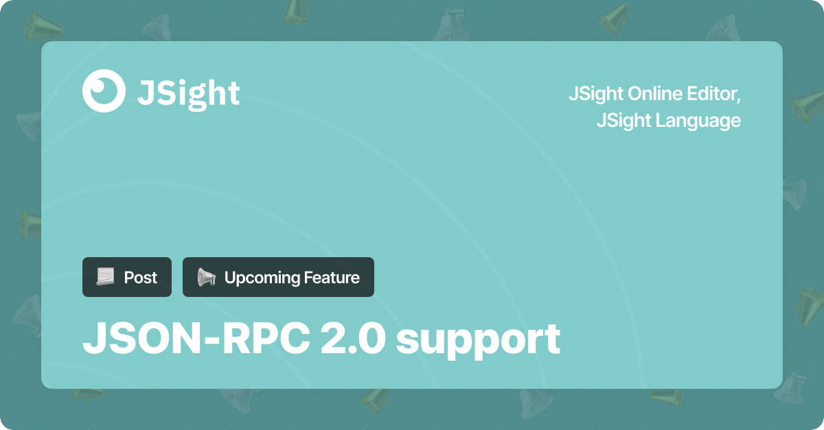 jsightapi's tweet image. JSON-RPC 2.0 support
We have a good tradition of matching upcoming releases in line with the wishes of our clients. One more case: at the request of our clients, we took up the task of developing support for JSON-RPC 2.0 standard.
jsight.io/blog/json-rpc-…
#jsonrpc #api #apidoc