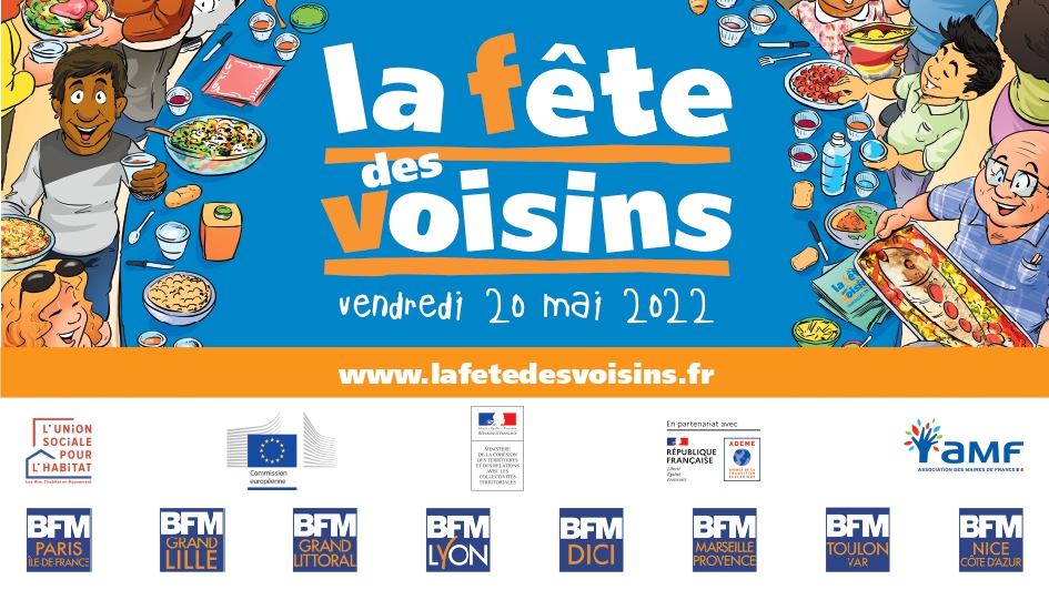 BFMTV_Inside's tweet photo. 🤝Le réseau BFM Régions partenaire de La Fête des Voisins !

🎉Les chaînes INFO LOCALE-SERVICES-PROXIMITE sont fières de soutenir le retour de @FDV_Officiel !

🗓️Vendredi 20 mai 2022
📣Retrouvez vos voisins

➡️Rendez-vous sur https://t.co/iMFmU1qoGM pour plus d'informations ! https://t.co/eiN4SQpIl9