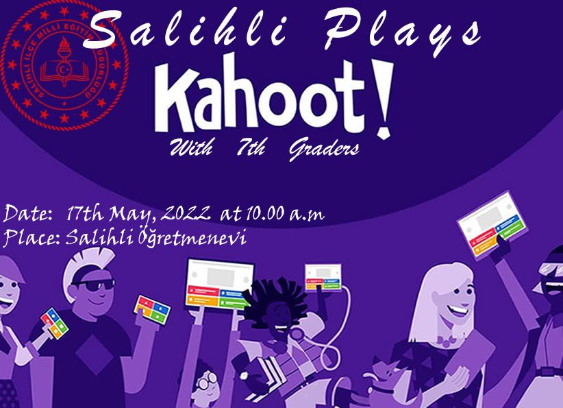 7. Sınıf öğrencilerimizle Öğretmenevi’nde düzenlenen Salihli Plays Kahoot Yarışması’na katıldık. Organizasyonda emeği geçen herkese teşekkür ederiz.<a href="/il_mem_45/">Manisa İl Millî Eğitim Müdürlüğü</a> <a href="/SalihliMEM/">Salihli İlçe Milli Eğitim Müdürlüğü</a> <a href="/sergurb/">serkan gürbüz</a>