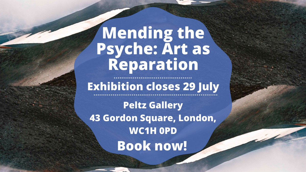 Mending the Psyche: Art as Reparation examines the ongoing process of mourning following a bereavement and the consequences of grief for the individual. Visit Peltz Gallery now to experience the exhibition before 29 July bit.ly/PeltzCurrentEx…