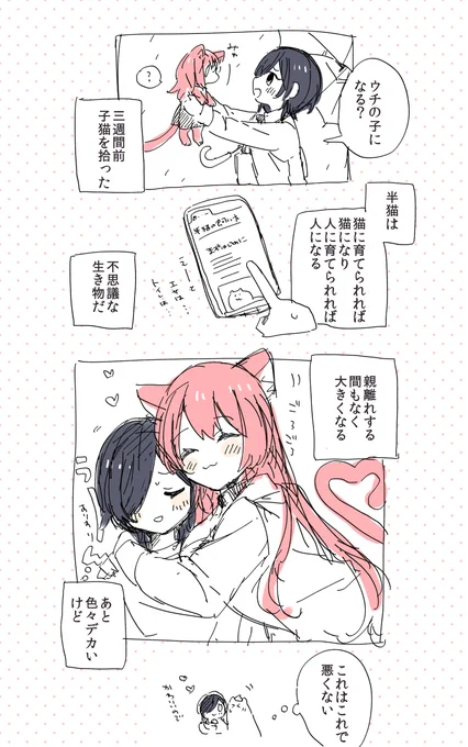 #創作百合 #創作
クソデカ猫ちゃんと暮らす女子高生 