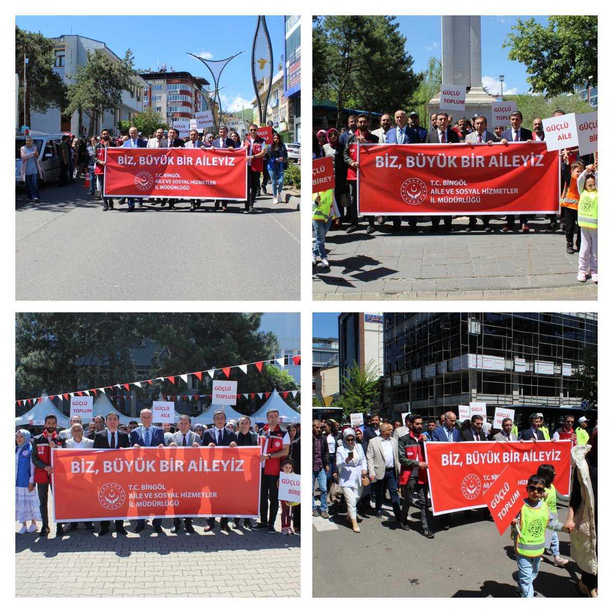 Bingolashm's tweet photo. "15-21 Mayıs Uluslararası Aile Haftası" münasebetiyle düzenlediğimiz kortej yürüyüşü; Vali Yrd. Fatih KAYA, İl Müdürümüz Aydın POLAT, Kurum Temsilcileri ve personelimizin katılımıyla gerçekleştirildi.
@tcailesosyal @deryayanikashb
@bingolvaliligi @ASHB_ATHGM @aydinpolat35 https://t.co/RvlgKBesne
