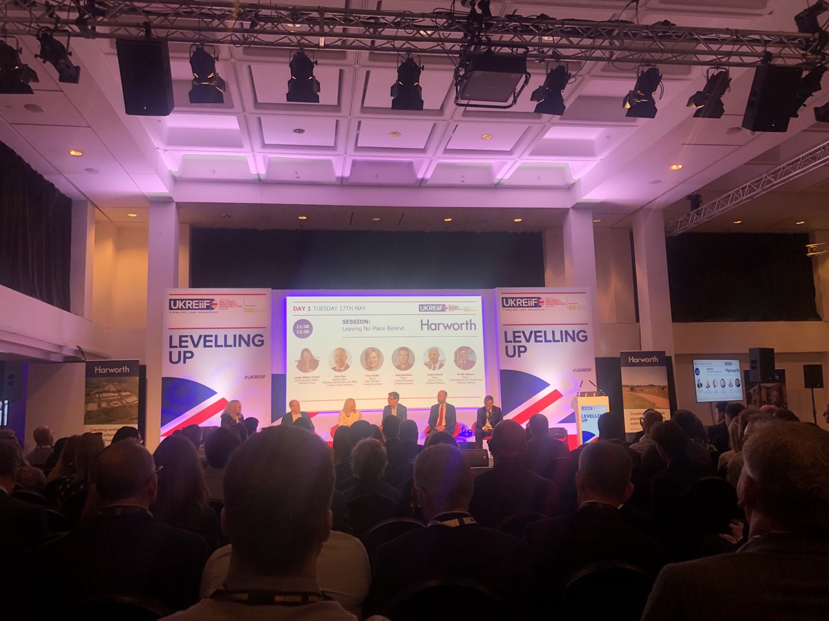 KSASaunders's tweet photo. @UKREiiF @mcrMIPIM @AndyBurnhamGM on levelling up and not being in competition with other regions and importance of regenerating and connecting town centres in Greater Manchester #noplaceleftbehind https://t.co/mPSE05mJEE