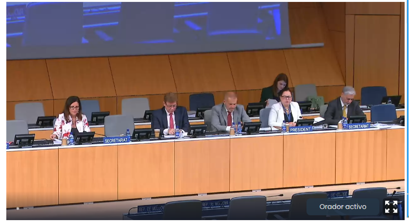 SomosELAPI's tweet photo. Avanza el #CDIP28 de @WIPO sobre puntos del orden del día. Nuestra delegación #ELAPIenCDIP está en sala y tomando atenta nota al respecto. https://t.co/XpLAteHMCL