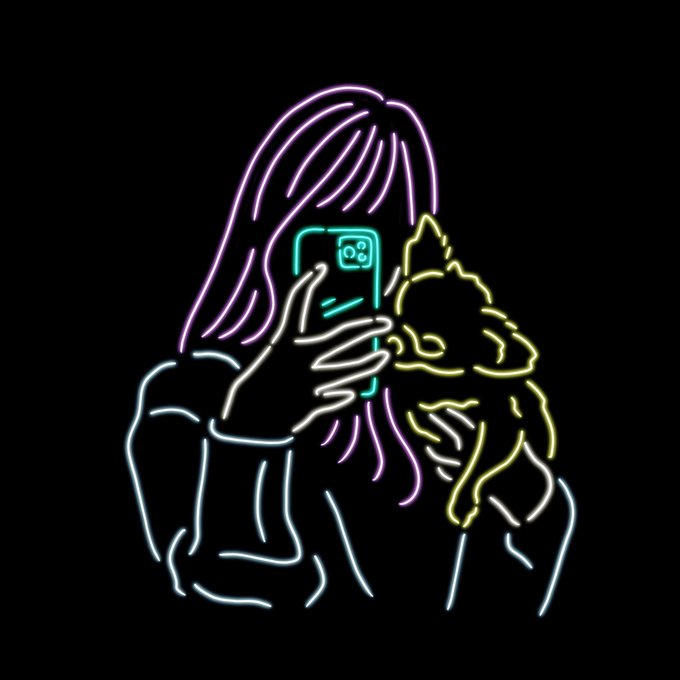ネオン風のtwitterイラスト検索結果