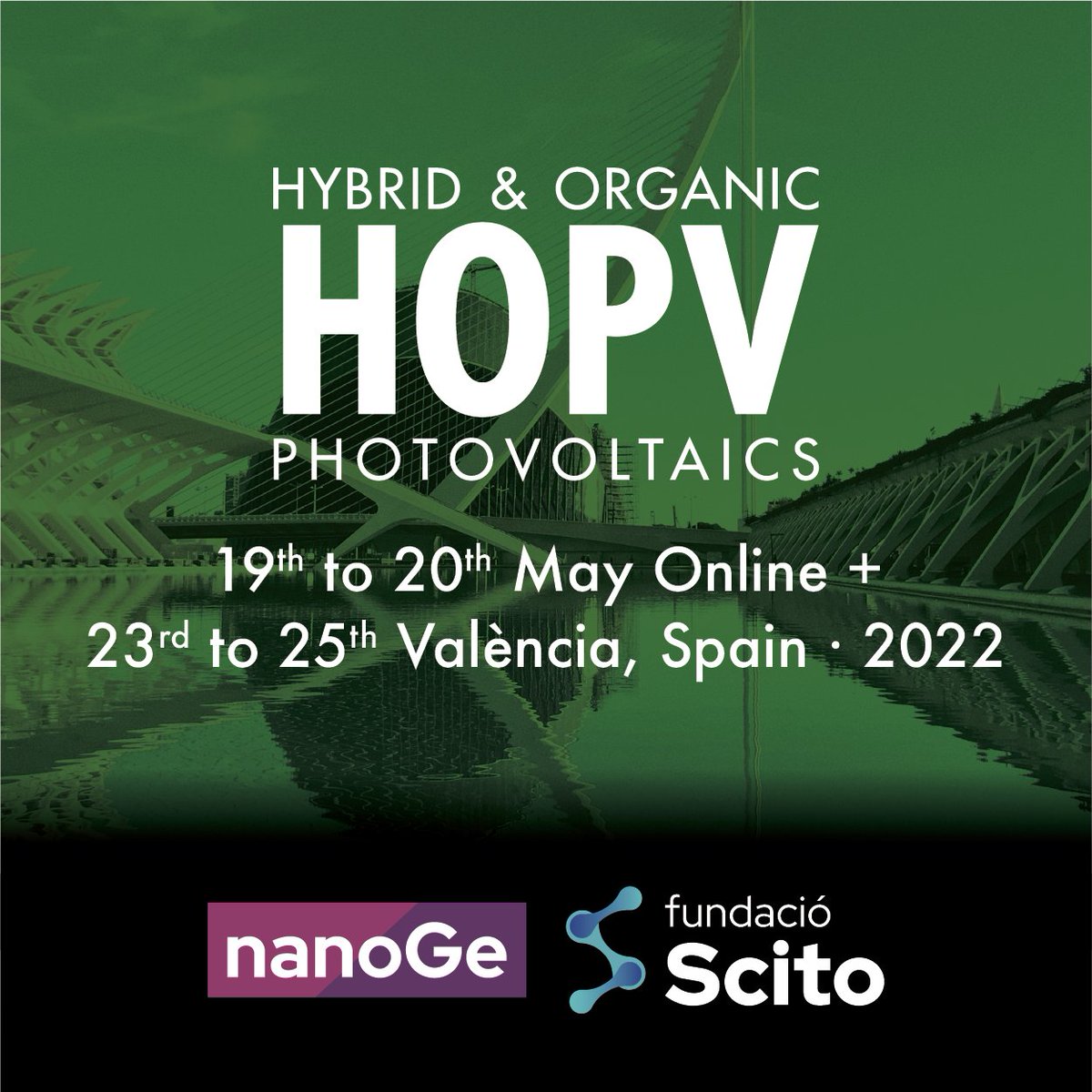 We are looking forward to personally meeting our customers! Come see our SpinBot in action at the HOPV photovoltaics conference in València from May 23-25th. #solar #perovskites #photovoltaics #perovskitePV #printedPV #hopv22