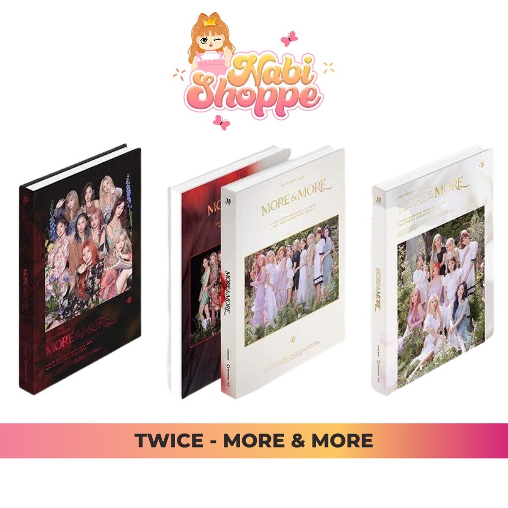nabishoppe's tweet photo. 💗Check out our [ON HAND / SEALED] TWICE - More &amp; More💗

Get it on Shopee now! 🤩
🔗https://t.co/DJwDRsNtnd

#TWICE #TWICEALBUM #ONCE #SHOPEE_PH https://t.co/PSNmUbjRvo