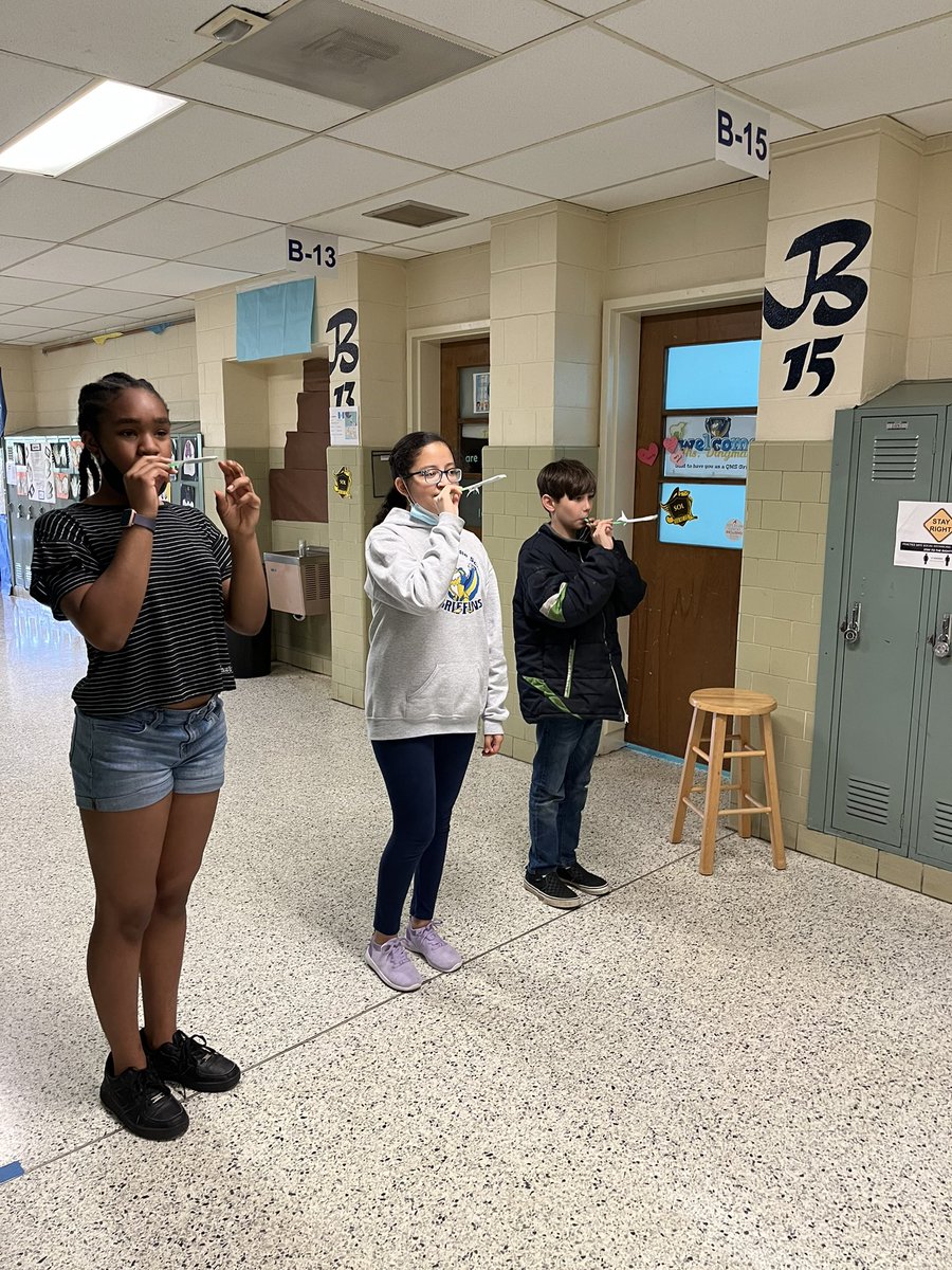 WickerSci's tweet photo. Yesterday’s @QMSGriffins students had a STEM challenge… straw rockets 🚀
#howfarwillitgo #engineering #lookoutNASA #handsonlearning https://t.co/xCzG7fbr2I