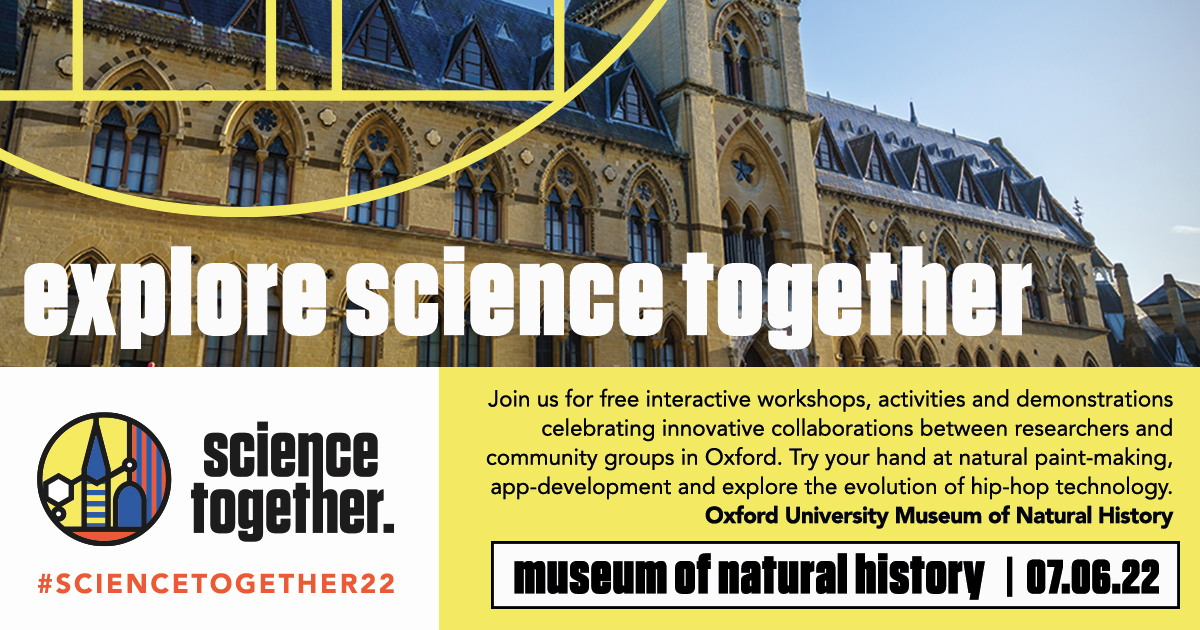 Engineering Science, Oxford (@oxengsci) on Twitter photo Join Engineering researchers and community groups <a href="/morethanadodo/">Oxford University Museum of Natural History</a> on 7 June to get involved in interactive workshops, activities and demonstrations, ranging from making paint from sustainable materials, to accessible arts, to how music tech and hiphop interact #ScienceTogether22 Join Engineering researchers and community groups <a href="/morethanadodo/">Oxford University Museum of Natural History</a> on 7 June to get involved in interactive workshops, activities and demonstrations, ranging from making paint from sustainable materials, to accessible arts, to how music tech and hiphop interact #ScienceTogether22