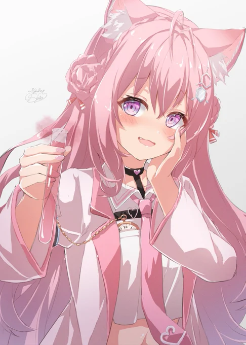「助手くん～これ、飲んでみて欲しいな～♡」
#こよりすけっち 