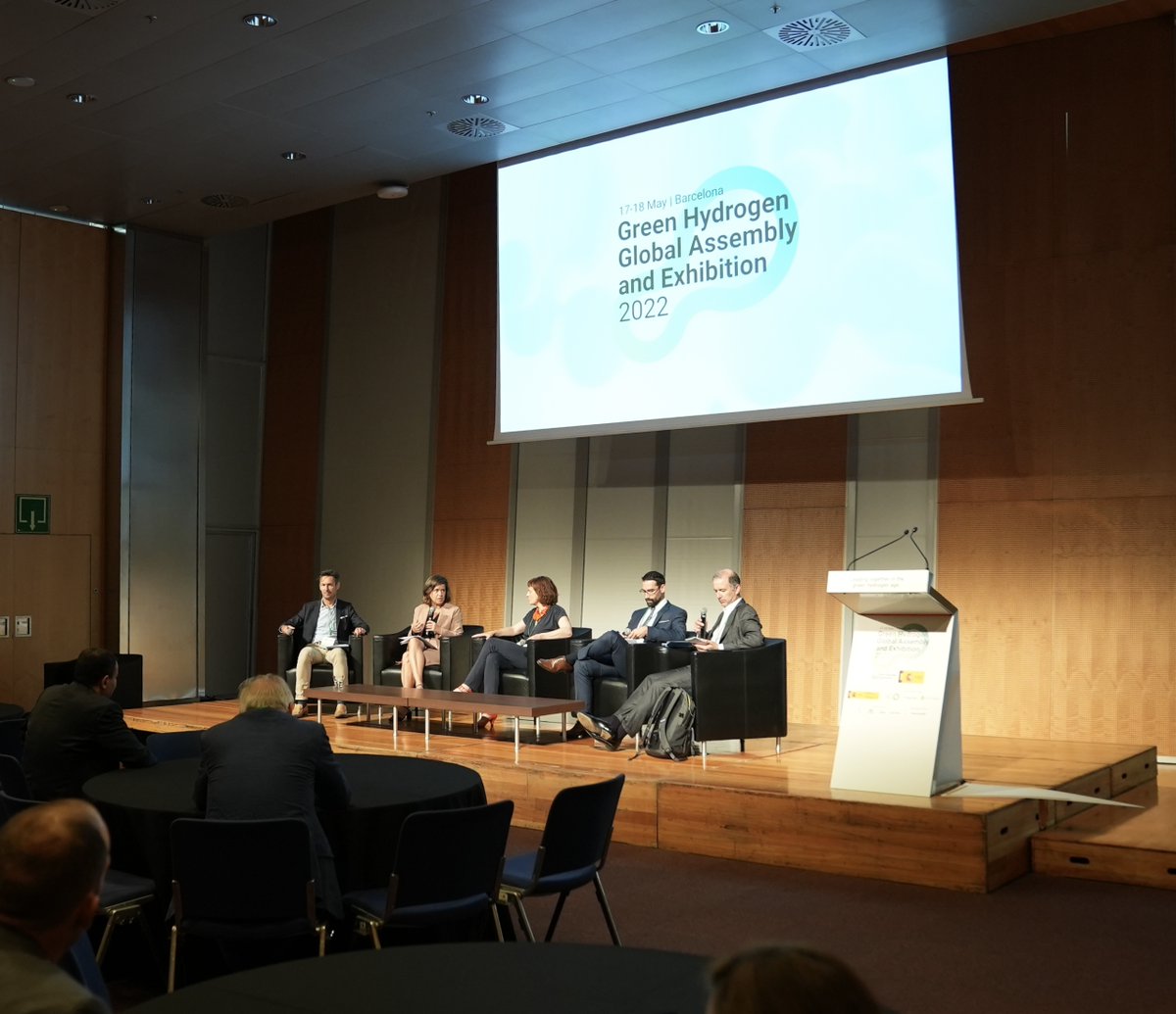 FortescueFuture's tweet photo. Rory Macrae, from our Europe #FFI team took the stage at #GH2Assembly to explain why government support and clear approvals pathways are critical to launching #GreenHydrogen projects and unlocking energy independence throughout the EU. 🌎 https://t.co/kUAGKJt8JA
