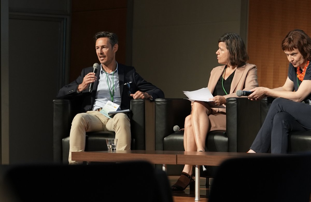 FortescueFuture's tweet photo. Rory Macrae, from our Europe #FFI team took the stage at #GH2Assembly to explain why government support and clear approvals pathways are critical to launching #GreenHydrogen projects and unlocking energy independence throughout the EU. 🌎 https://t.co/kUAGKJt8JA