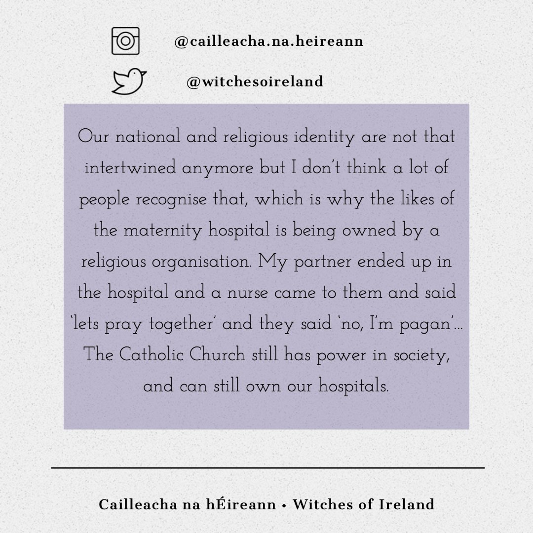 witchesoireland's tweet photo. Seems like an appropriate time to share this quote from one of the participants I interviewed

#cailleachanaheireann #witchesofireland #MakeNMHOurs https://t.co/ufG8gqHVsP