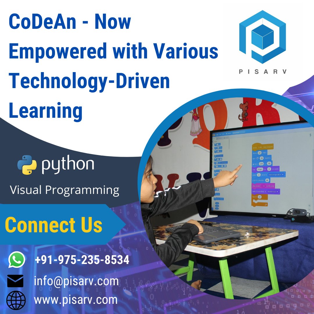 pisarv's tweet photo. Pisarv is excited to announce that CoDeAn - A Classroom creative computing platform is now empowered with various new technology-driven learning. Kudos to our Product Development Team! 
Visit us at https://t.co/J0VDpcJ7Y8 
#Pisarv #CoDeAn #kidslearning #Kidseducation #edtech https://t.co/XTH9UcGuhy