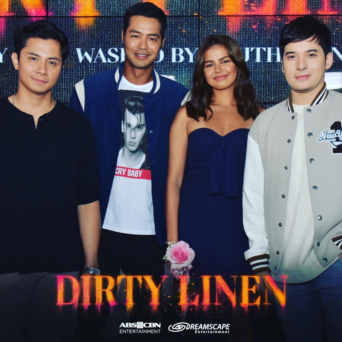 DreamscapePH's tweet photo. The cast and directors of Dreamscape’s new upcoming series “Dirty Linen” 

#DirtyLinen https://t.co/SDMO8mhCqL