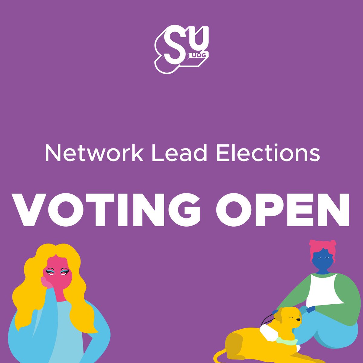 yoursuwelfare's tweet photo. Voting open for Network Lead Elections!🤩

Make sure you use your voice to elect the students who represent you!

Vote or find out more here: https://t.co/lwaBPbxZWa https://t.co/caAsvZSVLE