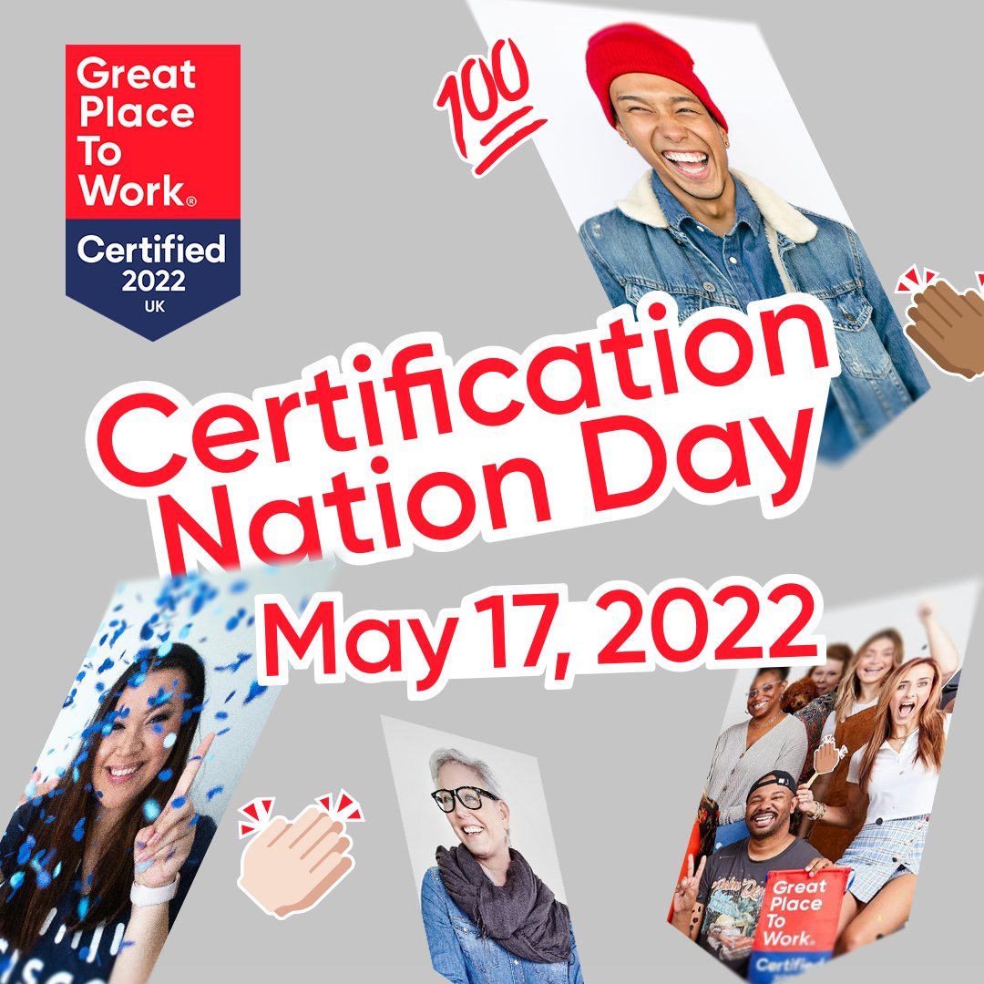 We love being a Certified Great Place to Work and are striving every day to make our workplace better and better.  Find out what more here:

greatplacetowork.co.uk/workplace/item…

If you are interested in joining our amazing team why not send us your CV!

#GPTWcertified #certificationnationday