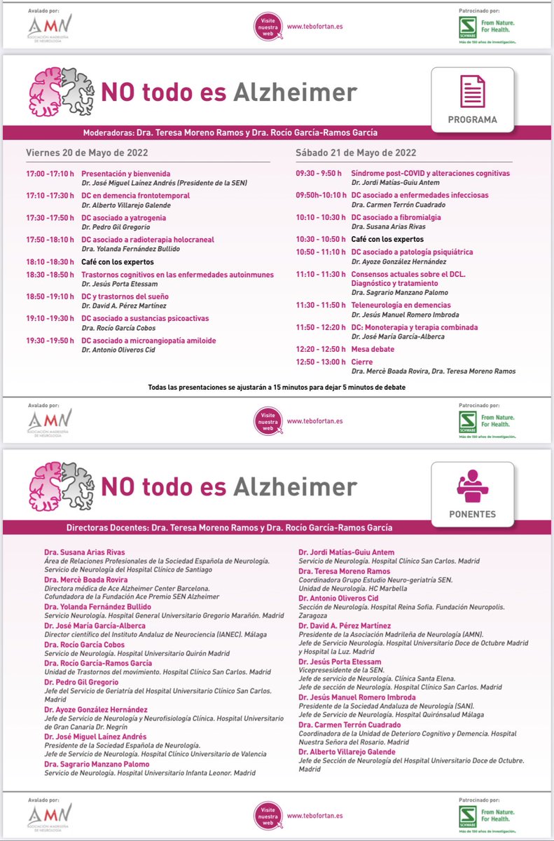 teresamorenoram's tweet photo. No os lo perdáis!!
Se puede seguir online registrándose gratuitamente en:

https://t.co/mVIWtm9PtB https://t.co/wEHCX9MZdw