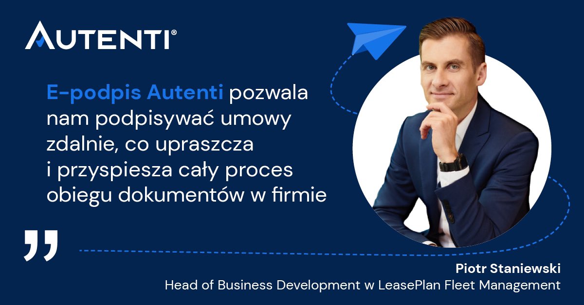To zawsze wielka radość, kiedy klienci doceniają wygodne rozwiązania #Autenti! :)

#epodpis #podpiselektroniczny #oneclick #depapieryzuj
<a href="/Leaseplan/">LeasePlan</a>