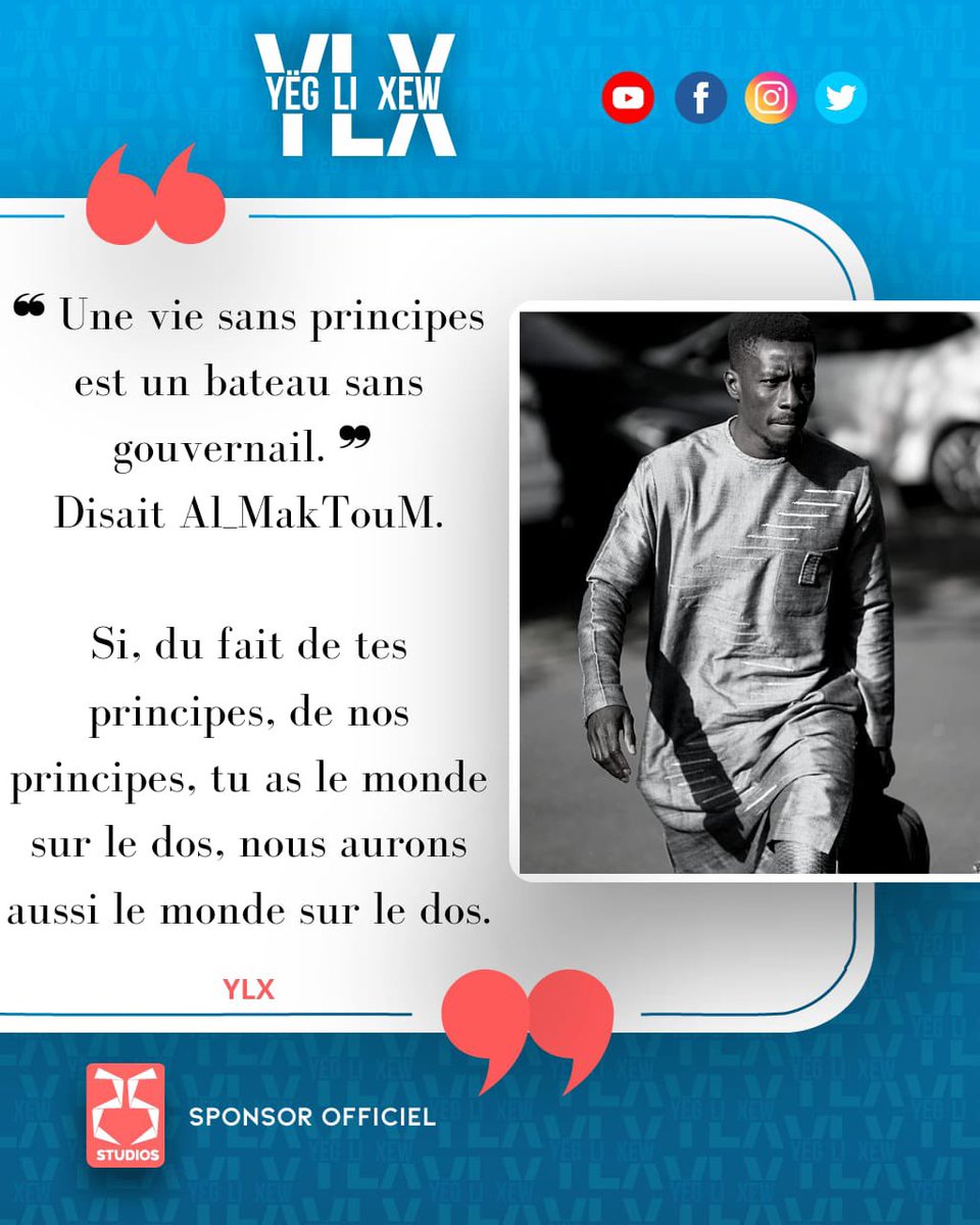 YegLiXew's tweet photo. โ Une vie sans principes est un bateau sans gouvernail. โ โ๐พโ๐พ๐๐ฝ
#YLX ๐๐พ https://t.co/yLpsTBz6rr