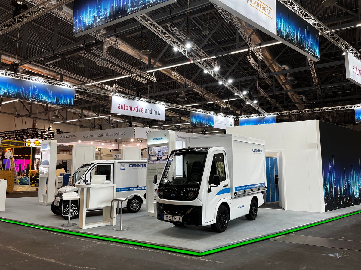 CenntroMotors's tweet photo. Cenntro EU is ready for @polisMOBILITY  kicking off May 18 -  21 @ the Cologne exhibition center in  Cologne.  This visionary event showcases the crossroad of urban mobility.  $CENN #polisMOBILITY #greendelivery https://t.co/VNwVdjGG6R