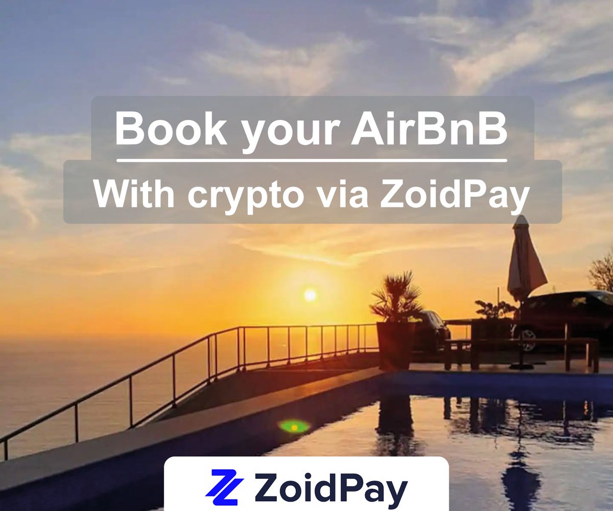 spacetravelle20's tweet photo. Just booked an AirBnB and a flight with crypto $eGLD via #ZoidPay in Madeira. No cashing out to your bank or CEX needed. Buy anything from anywhere in the world with your virtual credit card and get up to 5% cashback!🧠🚀

You can also pay with your $BTC $FET or $KDA 🔥

$ZPAY 💎 https://t.co/7ku05FWr0i