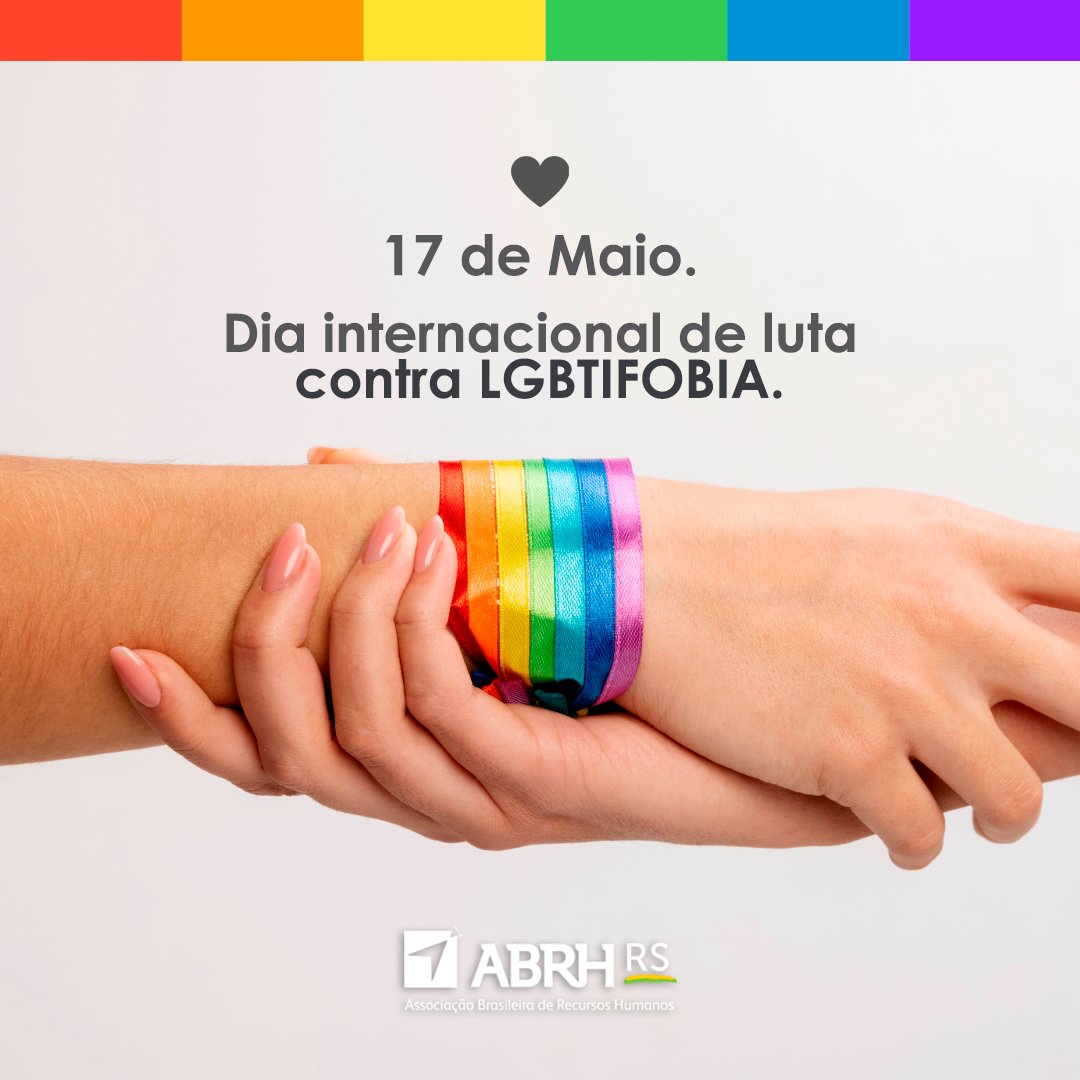 Hoje é o dia que simboliza uma luta de todos os dias. O dia que simboliza a busca por um futuro justo e igual para todas as pessoas. 17 de maio - Dia Internacional da luta contra a LGBTIFOBIA ✊🖤