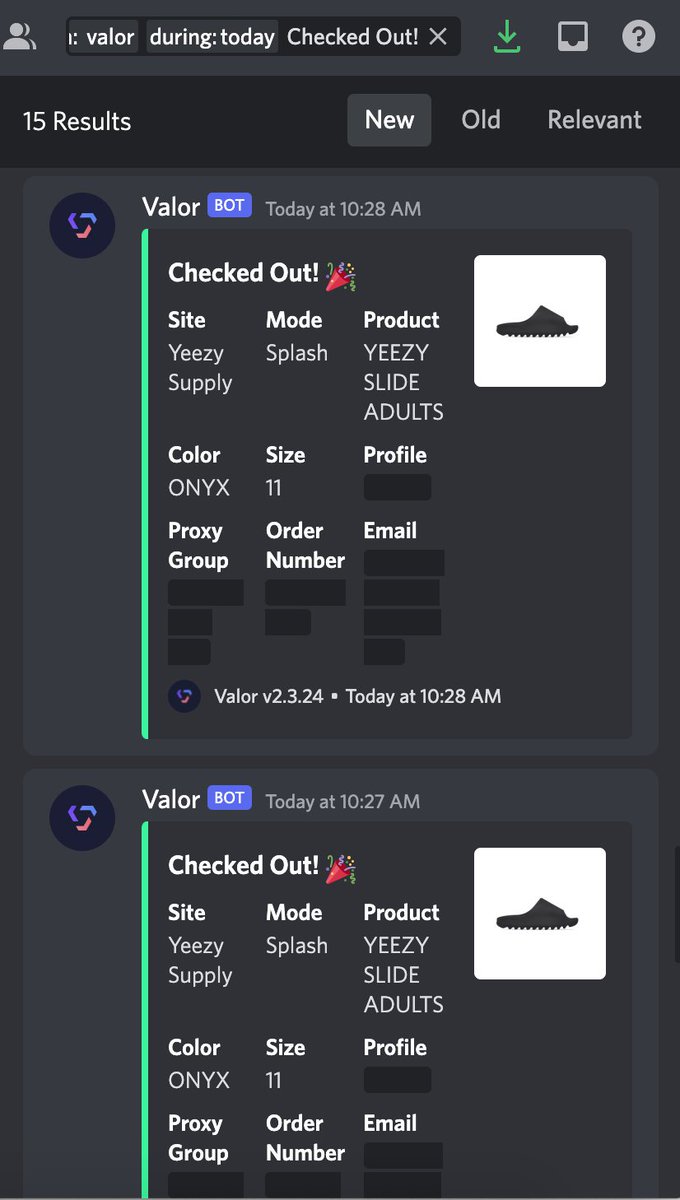 adicooks's tweet image. So many issues but still ended with 15 onyx/pure.
@ValorAIO 
@galaxygmails 
@ProxyHeavenio