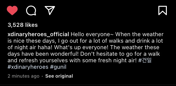 Gunil Instagram Update |170522
#Gunil #XdinaryHeroes