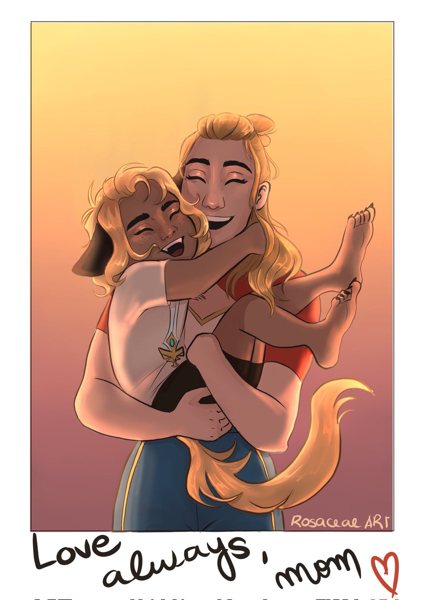 RosaceaeA's tweet photo. Love always, mom <3
.
.
.
#catradora #SheRa #finn #Adora #digitaldrawing https://t.co/K77BuQO4On