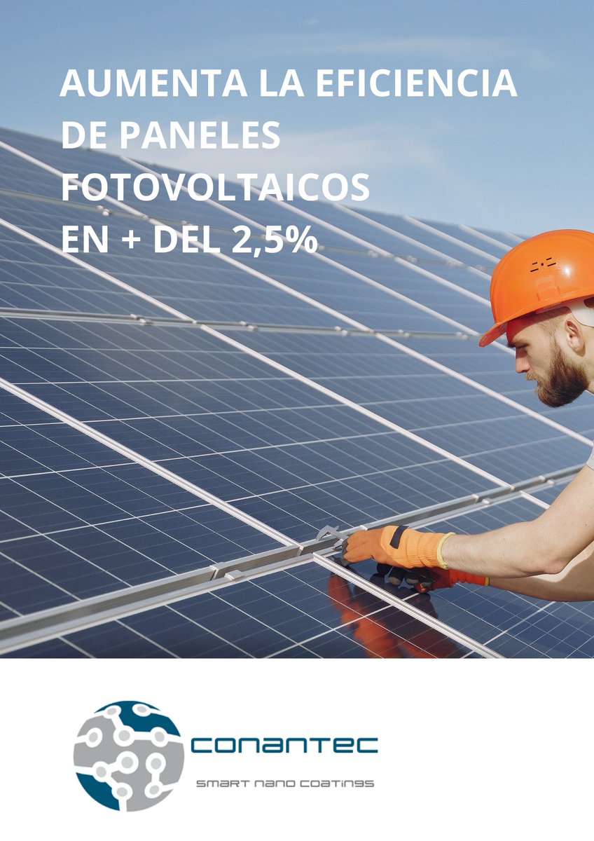 CNantec's tweet photo. Incrementa la eficiencia de tus placas #autolimpieza #antiestatico #hidrofilico #autoconsumo #SOLAR #ecofriendly #sostenibilidad #fotovoltaico https://t.co/tHMTvePoue