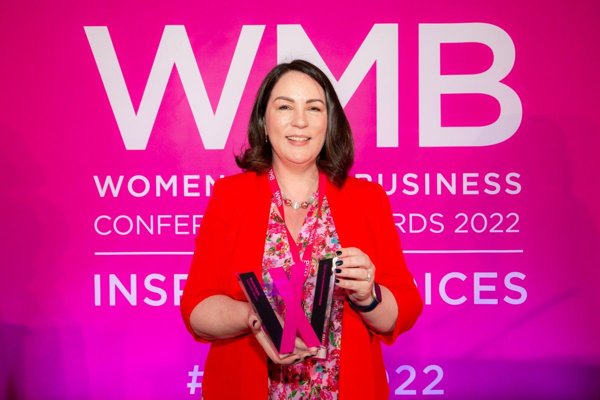 RhondaLDoyle's tweet photo. So incredibly honoured and humbled to receive the overall WMB Businesswoman Award 2022 at the @WMBMagazine conference. Congratulations to all the other incredible winners and for continuing to show the world that yes, we do mean business! #WMB #WMB2022
https://t.co/WEGqjzmaYe https://t.co/FbSr0e8xyW