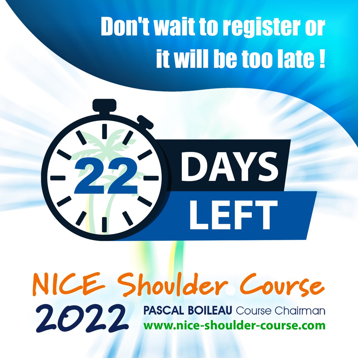 NSC_2020's tweet photo. Don't wait to register or it will be too late !
https://t.co/wXroFRpVqv

#niceshouldercourse #nsc22 https://t.co/nLfhf125na