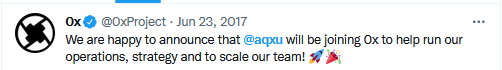 NFTethics's tweet photo. 8/ Zagabond has an investment banking background (like quite a few NFT influencers) and moved after a brief stint at Amazon to Google, before spending the last 4 years at 0x Labs. He mentioned that he left his job in September 2021, which is confirmed by his now deleted tweet. https://t.co/rBN5DWZ30L