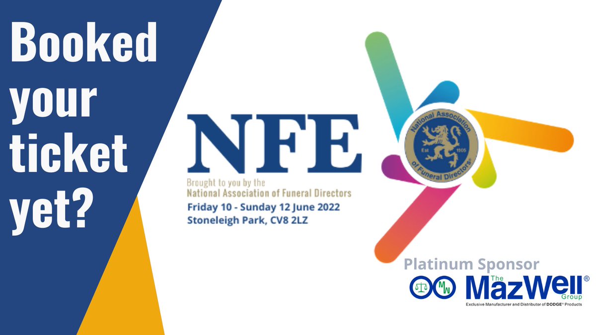 Funeral_Exhibit's tweet photo. 2️⃣4️⃣ days to go until the National Funeral Exhibition 2022 at @NAECStoneleigh, Kenilworth. 
There's still time to register for your FREE ticket to attend one of the largest funeral exhibitions in the world 🌎
Click here to register: https://t.co/Qz2cBfWqnV
#NFE2022 #MazWellGroup https://t.co/fR8WNZzh8k