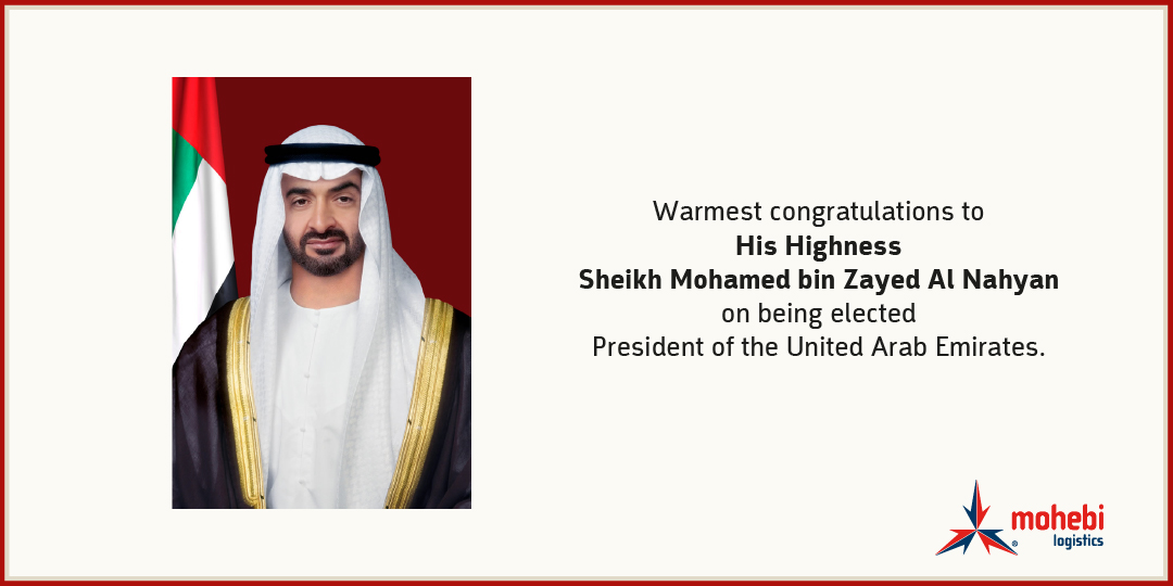 Warmest congratulations to His Highness Sheikh Mohamed bin Zayed Al Nahyan on being elected President of the United Arab Emirates.

#president #uae