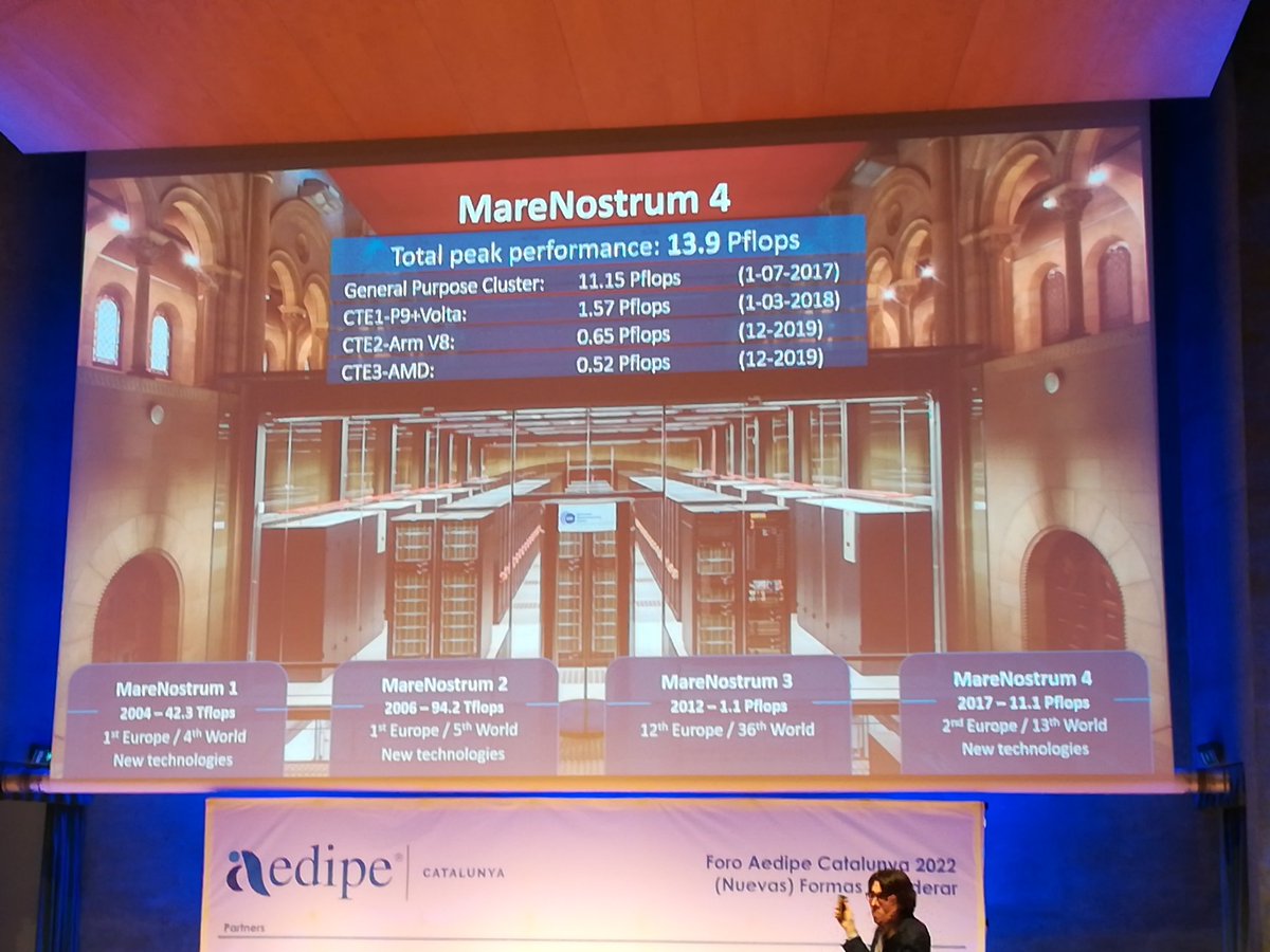 gilsergi's tweet photo. Sin duda me llevo deberes hoy del interesante foro @AedipeCatalunya, uno claro el visitar @BSC_CNS por el MareNostrum y por ver ese espacio magnífico que han creado https://t.co/Ha8aySDi4D