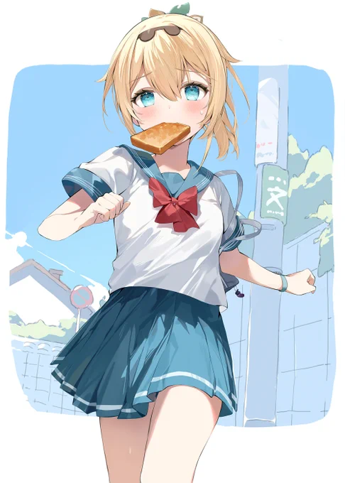 遅刻遅刻いろはちゃん💦
#いろはにも絵を 
