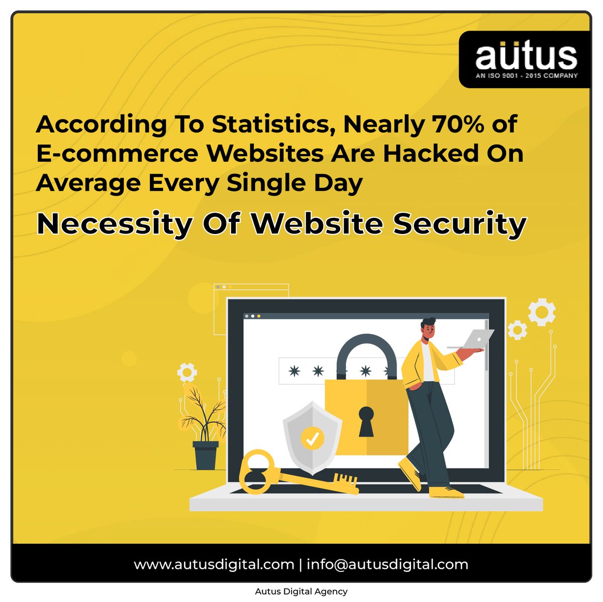 AutusDigital's tweet photo. The #ecommerce industry is growing exponentially, and it's now the largest retail channel in the world. Due to inadequate security measures and poor #webdesigns, it has become a prime target for hackers who attack and aim to steal your customers' data.
#autus #Autusdigital https://t.co/plMzlOwuFs