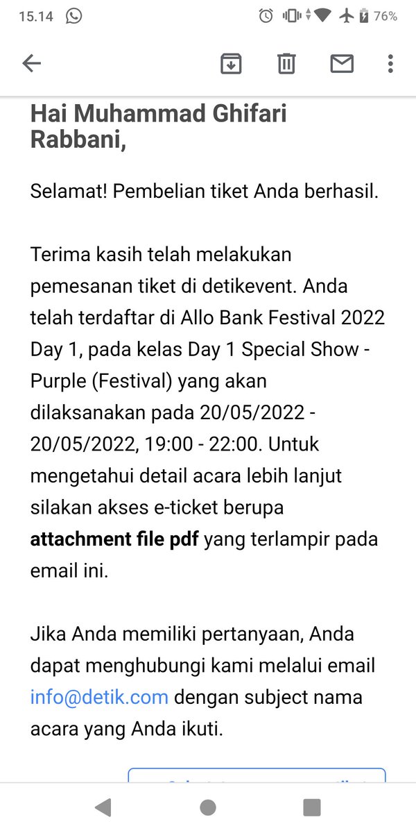 Ghifrbn28's tweet photo. #WTS Tiket Day 1 Allobank Festival 20 Mei 2022 Festival Zone Ungu (Festival) Domisili Tangerang Bisa COD di Veneu atau kirim Gojek/Grab | NCT | WTB | WTS | Kahitna | Kunto Aji | Raisa | Rizky Febian #MinatDM https://t.co/0z4uaLuGrN